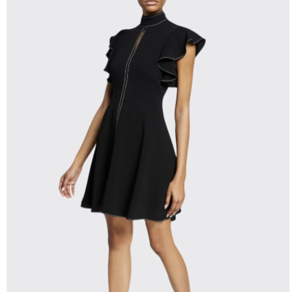 Cinq a Sept Topstitch Reiko Dress In Black Women's Size 2